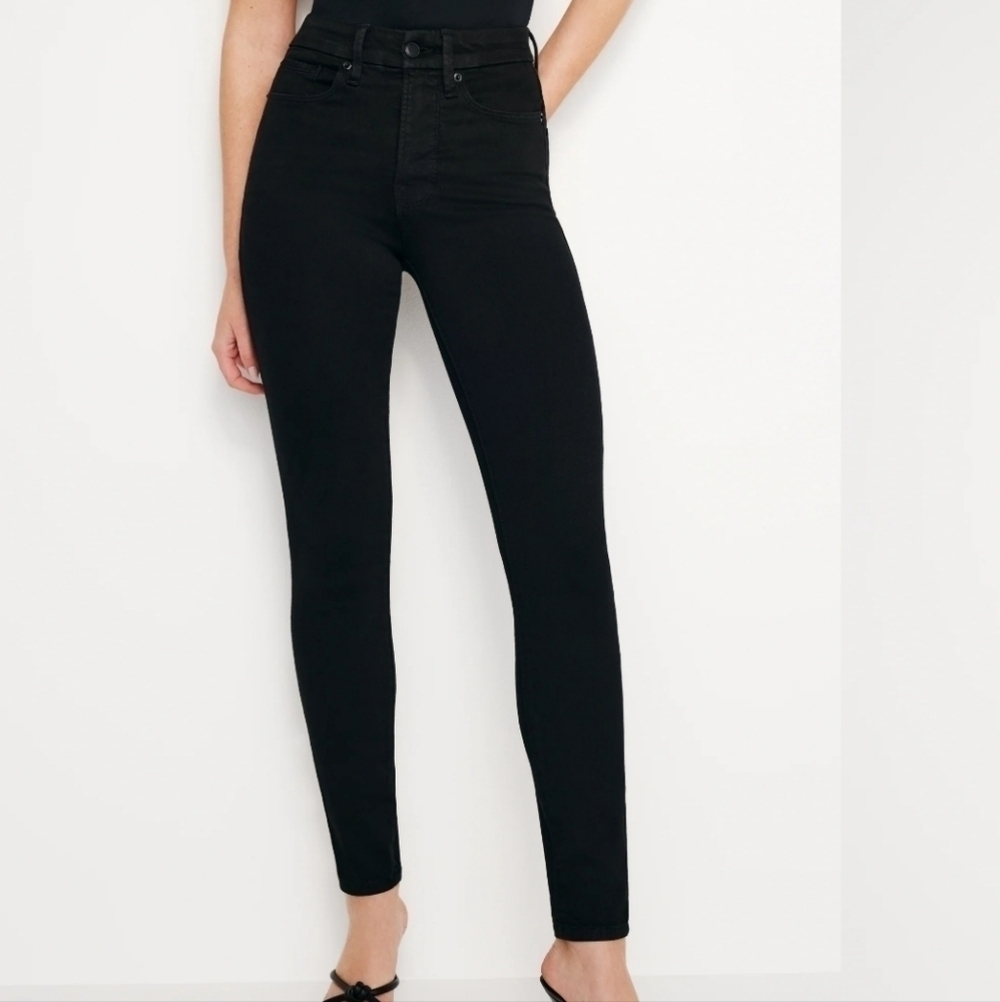 Good American Good Legs Skinny Jeans Faux Suede, Size 8/29